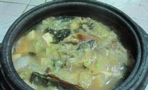乾白菜豆腐醬湯 乾白菜豆腐醬湯