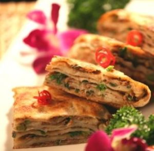 蔥香野菜千層肉餅