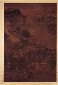 宋人松岩仙館軸 宋人松岩仙館軸