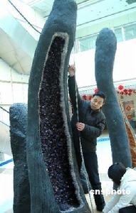 世界最高天然紫晶洞