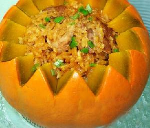 糯米排骨南瓜盅