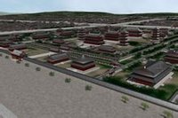 唐長安大興善寺復原鳥瞰圖