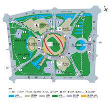 南京奧林匹克體育中心總平面圖