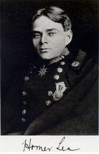 荷馬李(Homer Lea)肖像及簽名