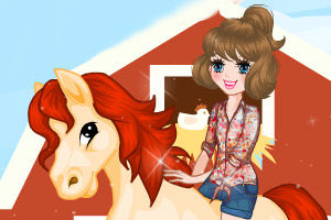 騎著小馬的女孩 騎著小馬的女孩