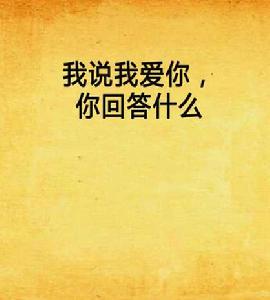 我說我愛你,你回答什麼 我說我愛你,你回答什麼
