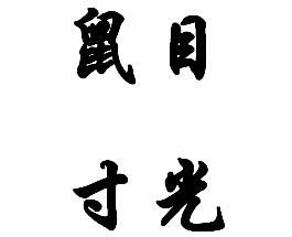 鼠目寸光 鼠目寸光