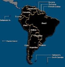 南美洲地圖