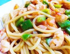 義大利鮮蝦炸醬麵