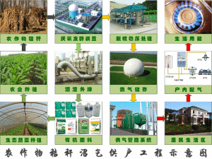 大型沼氣工程綜合利用示意圖
