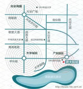 武大航域二期交通圖