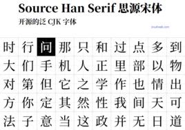 思源宋體 思源宋體