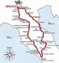 Mille Miglia賽車路線圖