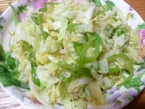 捲心菜炒青椒