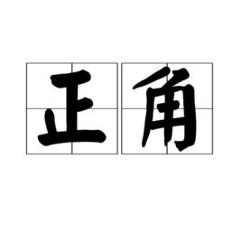 正角[漢語詞語]