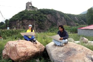 王慧玲和張明弘老師寫生