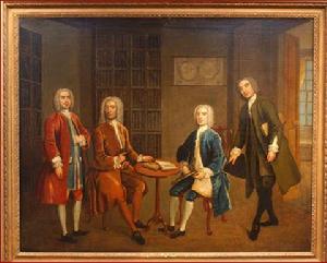 油畫“巴斯四大名人”