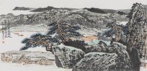 山色遙連秦樹晚