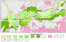 信江盆地地質構造略圖