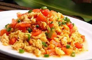 扁豆炒西紅柿 扁豆炒西紅柿