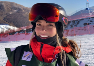 谷愛凌在崇禮雲頂滑雪場