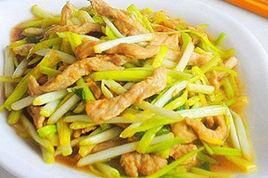 肉絲炒韭黃 肉絲炒韭黃