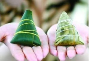 返青粽與正常粽子對比