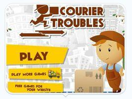 郵遞員送郵包 郵遞員送郵包