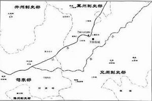 衛國故城示意圖.