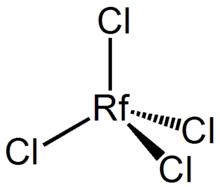 RfCl4分子的四面體形
