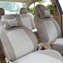 亞麻材質椅套圖片