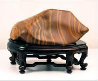 水之湄 紋之韻 黃蠟石