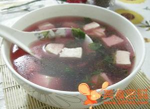 莧菜豆腐湯 莧菜豆腐湯