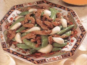 鮮百合蜜糖豆炒牛柳 鮮百合蜜糖豆炒牛柳