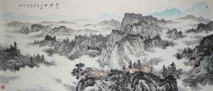 新金陵畫派山水畫家李學明（李小明） 國畫