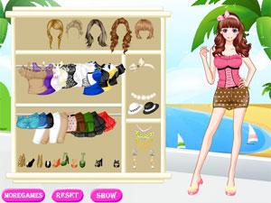 愛美的沙灘女孩 愛美的沙灘女孩