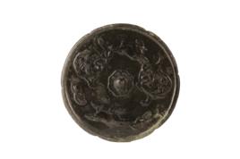 唐鸞鳳綬帶紋葵形銅鏡