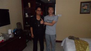 李文炫與歌手金山