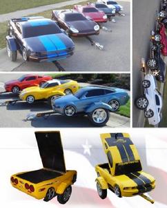 汽車形拖車房 專為機車設計