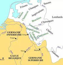 早期的法蘭克薩利安部落 並不是什麼引人矚目的勢力