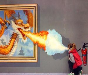 《龍出沒》珠海主題3D藝術展