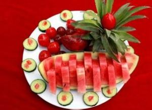 紅色水果拼盤 紅色水果拼盤