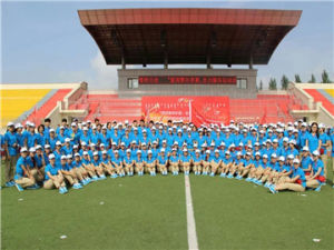 參加第十屆少數民族傳統體育運動會志願者 