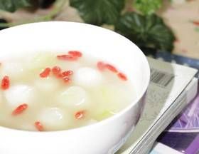 節瓜豆腐丸杞子湯 節瓜豆腐丸杞子湯