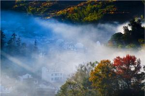 冬日清晨的村落,如人間仙境一般!!
