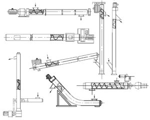WLS無軸螺旋輸送機結構圖