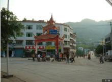 鎮安鎮三岔路（涼亭現已拆除）