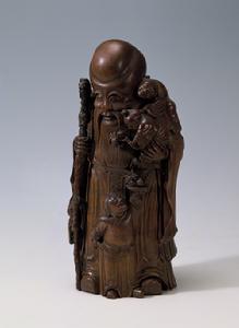 清竹雕壽星 清竹雕壽星