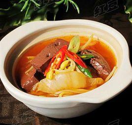 白菜豬血湯 白菜豬血湯