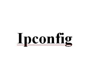 ipconfig ipconfig